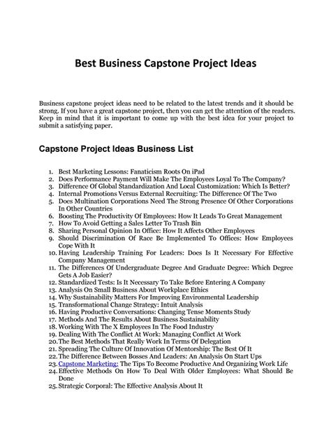 capstone examples  cover page  capstone research paper
