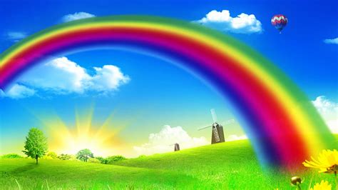 sky clouds rainbow wallpapers  hd sky clouds rainbow backgrounds