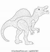Spinosaurus Coloring Jurassic Park Pages Getdrawings Realistic Getcolorings sketch template