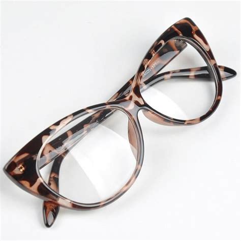 new 2017 eye styling leopard eyeglasses frame women brand plain eye fr