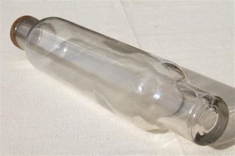 vintage glass rolling pin roll rite ice water rolling pin