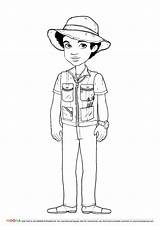 Archaeologist Toddlers sketch template