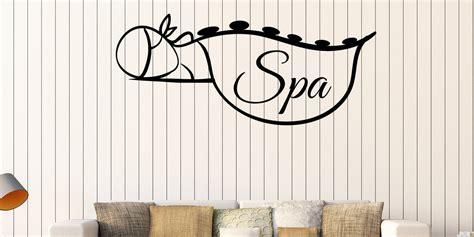 vinyl wall decal spa massage therapy woman beauty salon stickers uniqu
