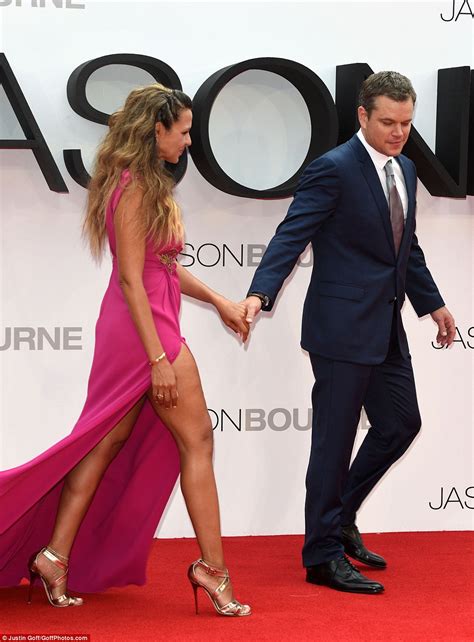 Matt Damon S Beautiful Wife Luciana Barroso Steals The Show At Jason