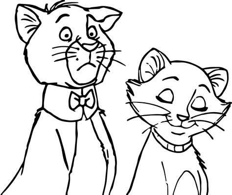 awesome disney  aristocats  coloring page