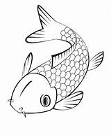 Fish Koi Coy Clip Drawing Fried Japanese Clipartmag Fighting Clipground Ceramic sketch template