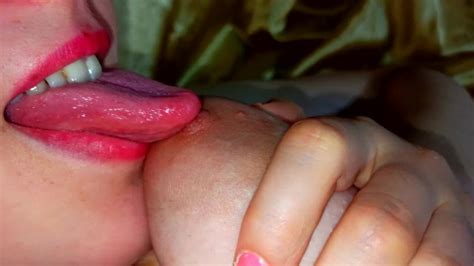 Closeup Nipple Licking And Sucking