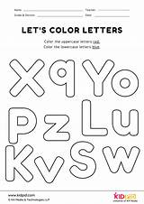 Letters Lowercase Uppercase Kidpid sketch template