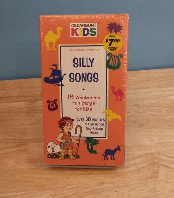vhs cedarmont kids silly songs vhs   picclick ca