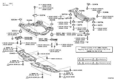 toyota camry undercarriage parts diagram