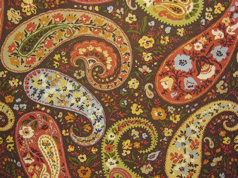 paisley spice traditional fabric