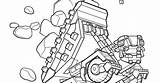 Dinotrux Coloring Dozer Pages Template sketch template