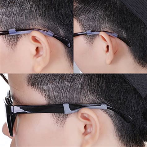 Hifot 8 Pairs Silicon Ear Pads For Eyegalsses Eyewear Sleeve Retainer