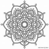 Coloring Mandala Pages Celestial Style sketch template