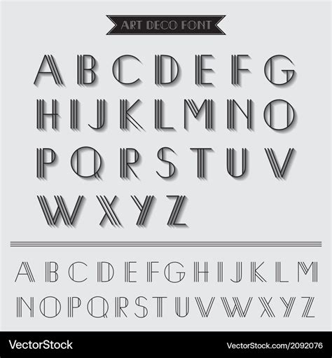 art deco vector alphabet retro letters clipart design elements lupongovph