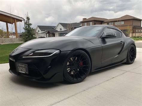 toyota supra gr  black bc forged eh wheel front