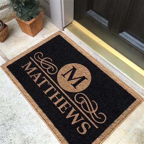 infinity custom mats  weather personalized door mat style matth
