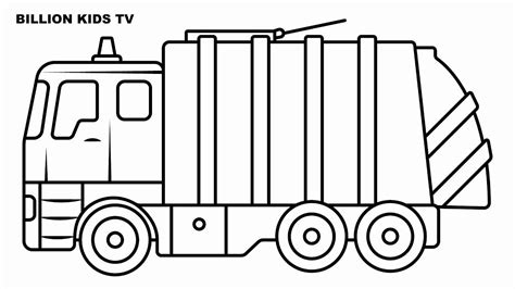 garbage trucks coloring pages
