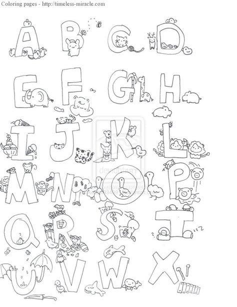 alphabet animal coloring pages timeless miraclecom
