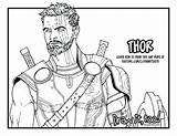 Thor Coloring Hammer Printable Getdrawings Pages Marvel Thors sketch template