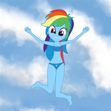 mlp eqg rainbow dash bikini nsfw wut v2 vector by