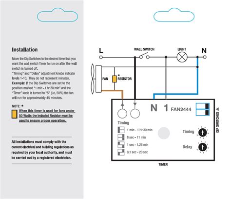 wiring diagram   bathroom fan  timer
