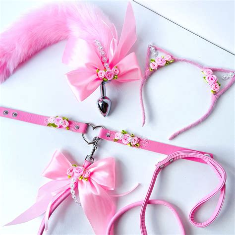 exclusive sexy kitten play set bdsm sexy pink kitty costume etsy