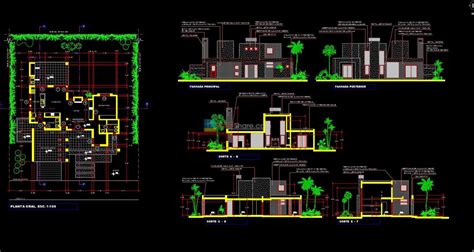 house plan design  autocad file