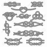 Knot Knots Clipart Nodi Corda Nudos Cuerda Seilknoten Satz Insieme Nautical Macrame Cordame Cordage Overhand Lasso Survival 123rf sketch template