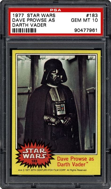 auction prices realized non sport cards 1977 star wars dave prowse as
