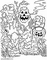 Halloween Coloring Pages Scary Spooky Boys Printable Thomas Sheets Print Kids Printables Getdrawings Train Color Very Getcolorings Colorings Cat sketch template