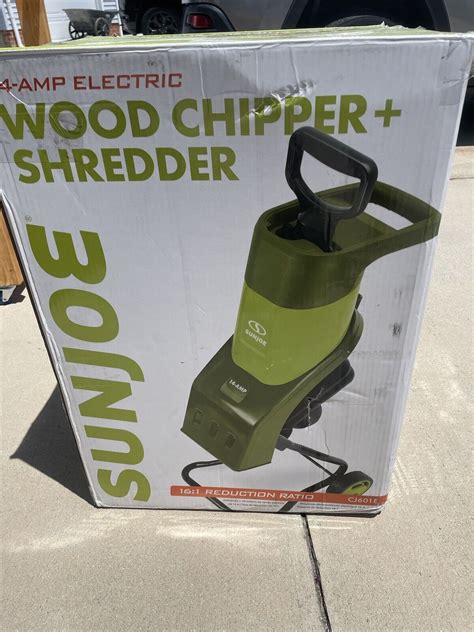 sun joe cje electric wood chipper shredder  amp  reduction nib ebay