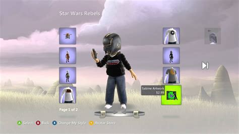 star wars rebels xbox  avatar items youtube