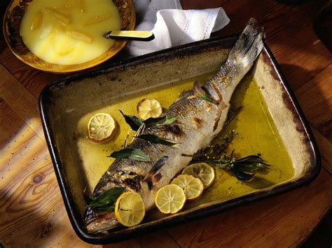 Oven Roasted Sea Bass With Lemon Recipe Eatsmarter