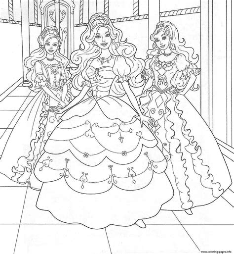 girls  barbie  princesse coloring page printable