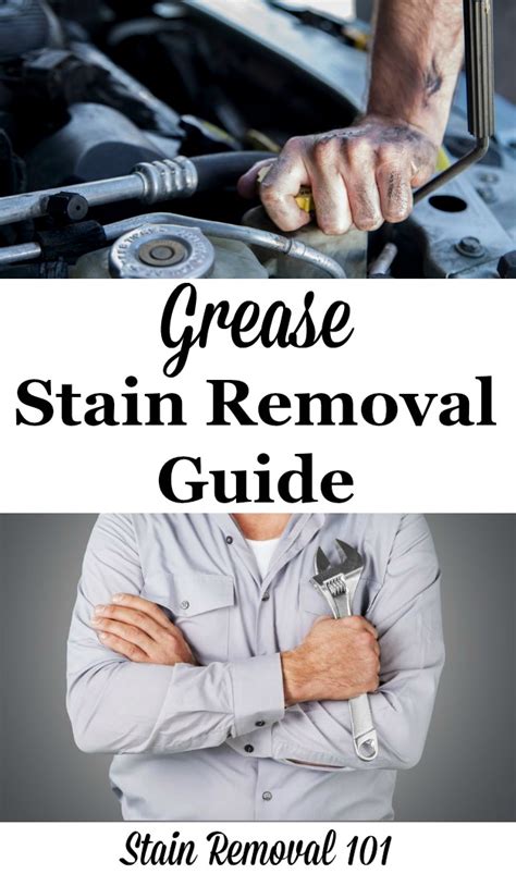 grease stain removal guide removing motor oil  grease