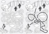 Maze Ladybug sketch template