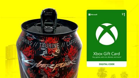 rockstar energy  giving  xbox gift cards  cyberpunk  cans