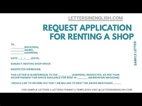 write  rent letter  food stamps