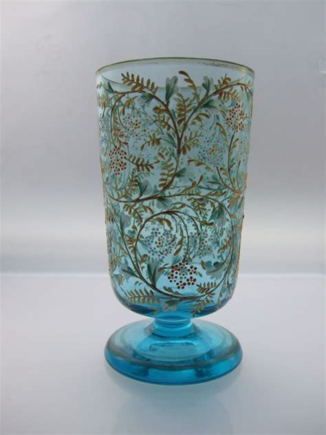 19th Century Enamelled Bohemian Glass Beaker Probably Moser Moser