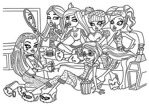 monster high girl coloring pages coloring home