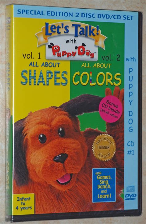 lets talk  puppy dog  dvd set   shapes colors infant  years  shipping