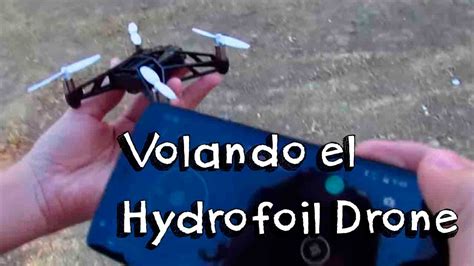 vuelo parrot hydrofoil drone en espanol review del nuevo minidrone de parrot youtube