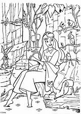 Coloring Pages Aurora Disney Princess Popular sketch template
