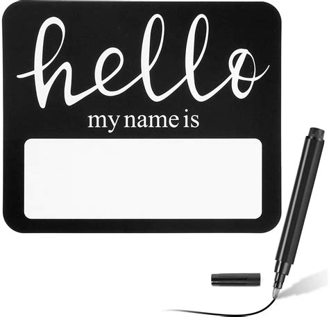 120 Pieces Hello Name Tags With Black Marker Pen Hello My
