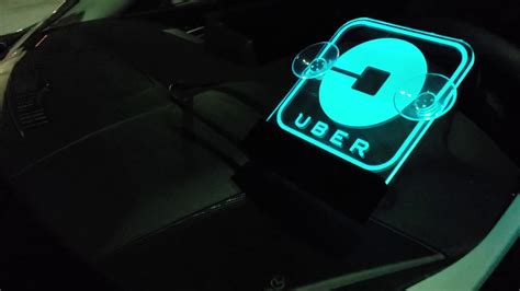 uber light sign rideshare uber light sign  led lights  uber