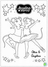 Ballerina Angelina Coloring Pages Printable Print Book Dinokids Close Getdrawings Drawing sketch template