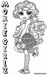 Moxie Coloring Pages Girlz Print sketch template