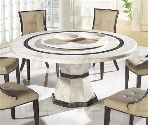 beige faux marble top  dining table american eagle furniture dt