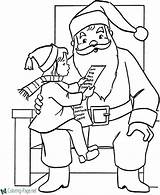 Santa Coloring Pages Printable sketch template